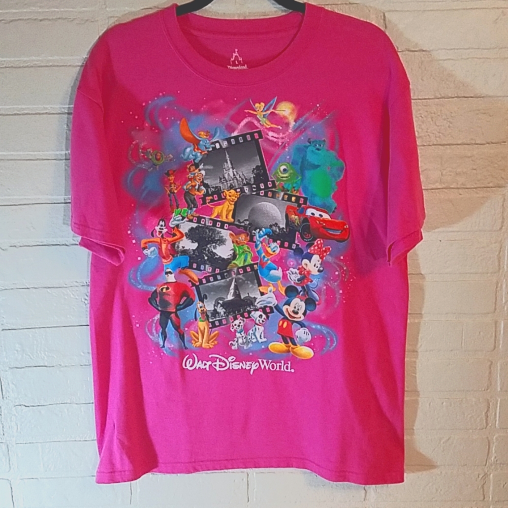 Disneyland Disney characters cartoon shirt.